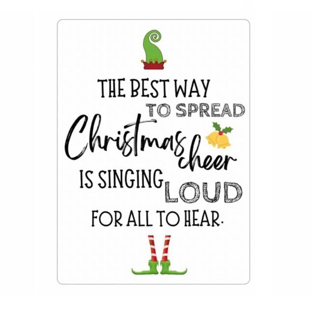 Elf Quote Holiday Magnet